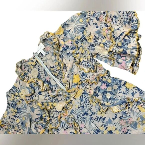 Alice McCall women’s Choose Me floral ruffled romper with pockets size 8 - Picture 6 of 9